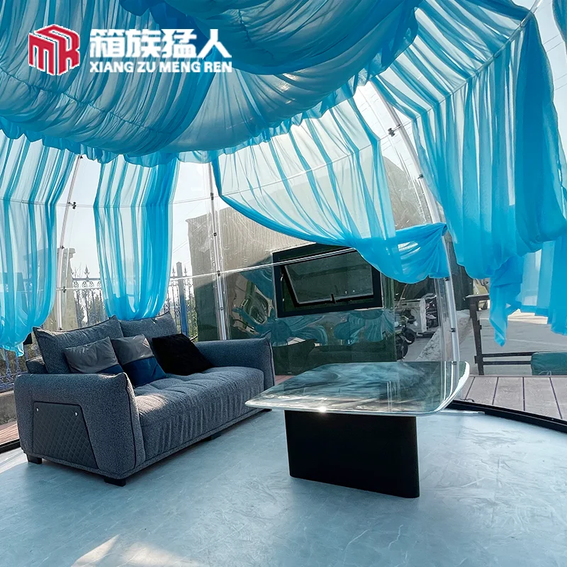The Four Seasons 3.5m Diameter Outdoor Garden Transparent PVC Geodesic Dome House Restaurant Tent Bubble Tents