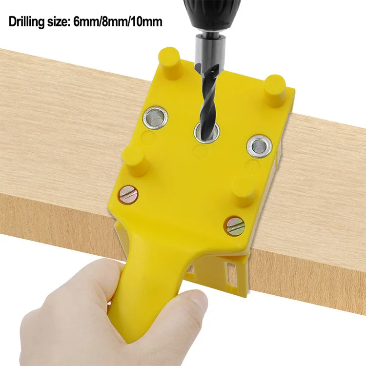 6-10mm ABS Hand-held Wood Punch Woodworking Locator Boards Connection Hole Locator Woodworking Tool Straight Hole Locator