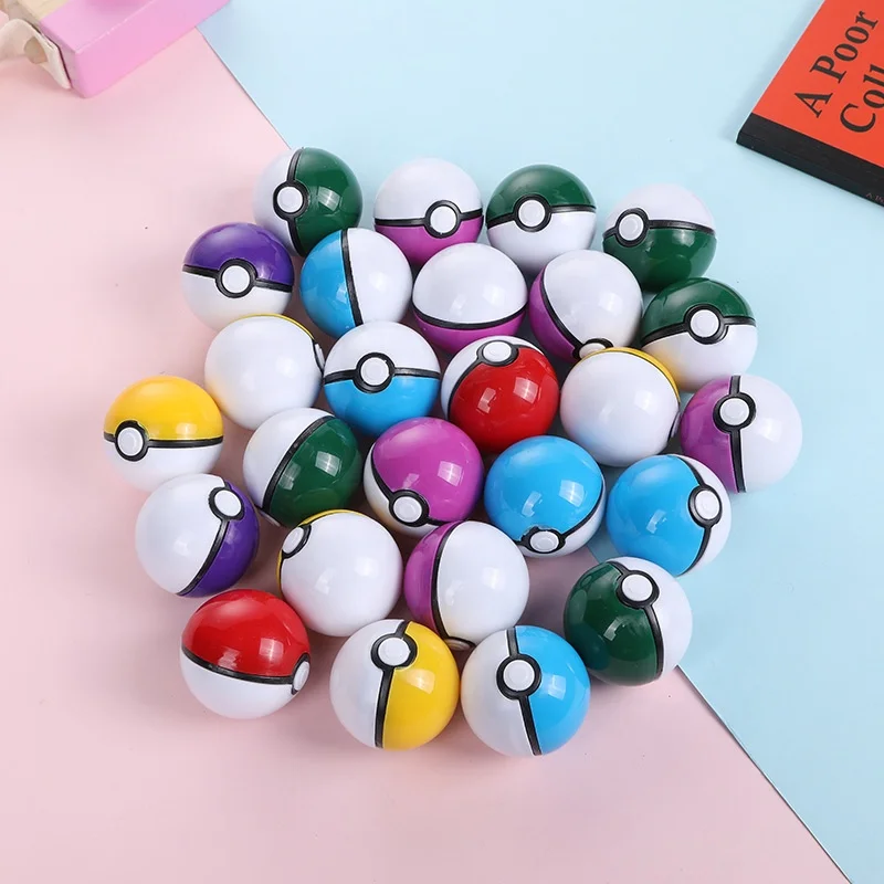 Zealed Factory High Quality  Pokeball 3.4 5 7cm for Pokeball Cartoon Pikachu Capsule Toy Poke mon Pokemoned Ball Blind Box Toy