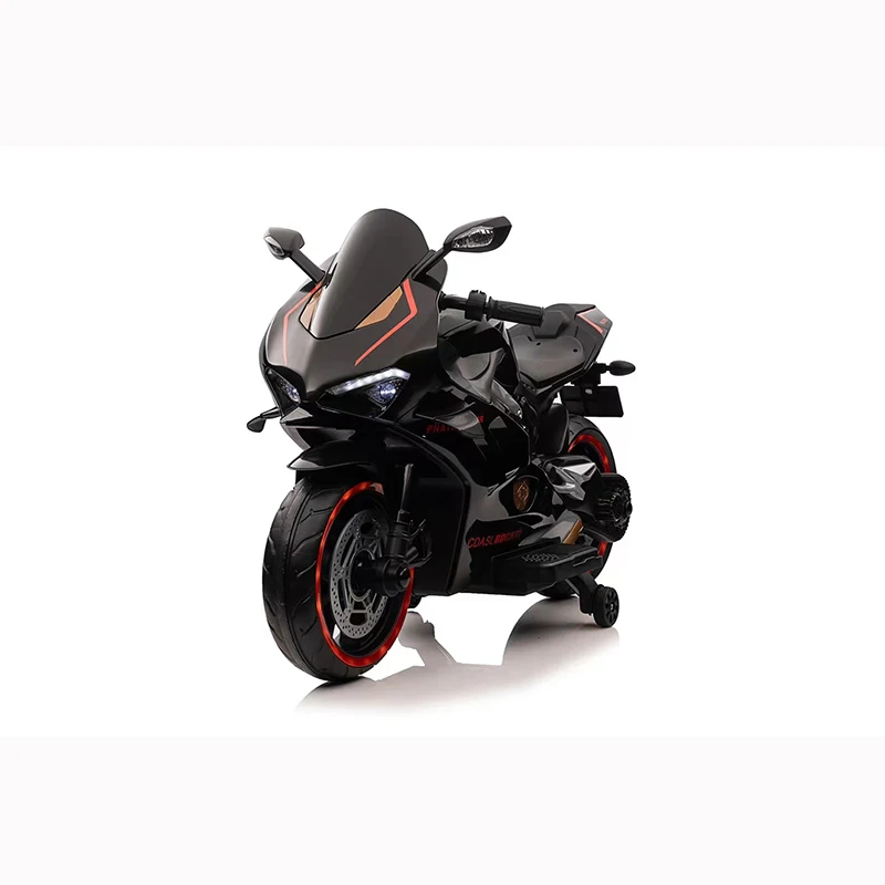 WDHSV5  2023 wholesale 12 V big motorcycle for 3-9 years/high quality 2 wheels electric moto for child with 2 seats