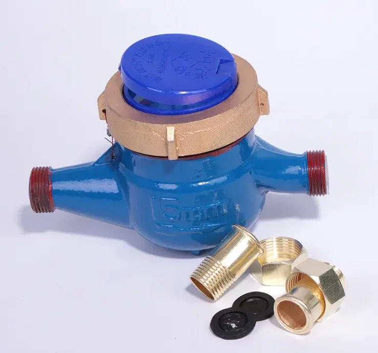 china mechanical 15mm multi-jet dry dial counter water meters class B cold/hot water flow meter