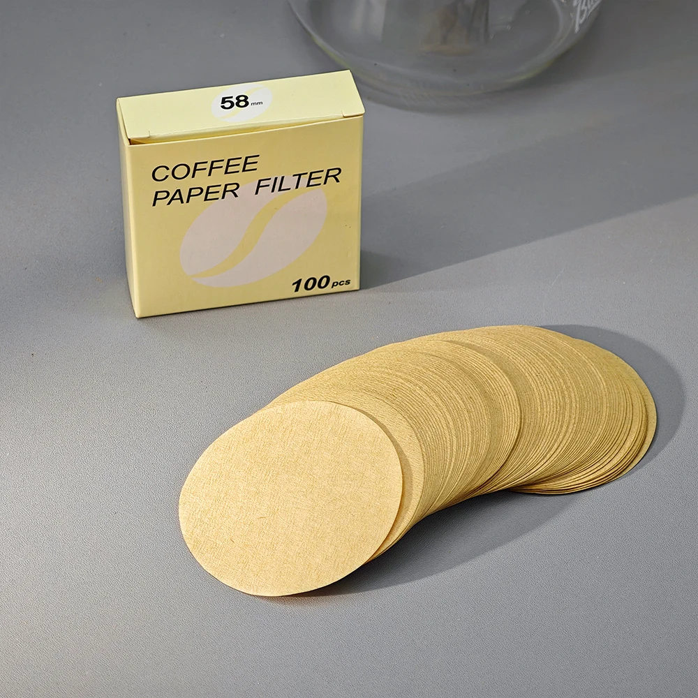 Wholesale Natural Color Heat-Sealed Circular Coffee Filter Disposable Pour Coffee Filter Environmentally Friendly Coffee Filter
