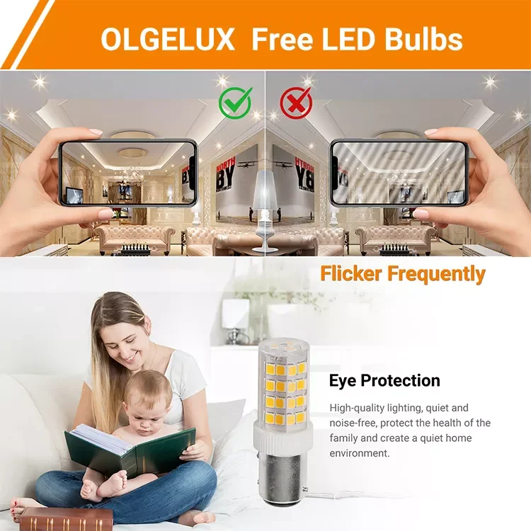 Chinese factory high quality Ba15d 4W Led 450lm Led bulbs for indoor lighting chandelier wall lamp lamp miniLED bulbs