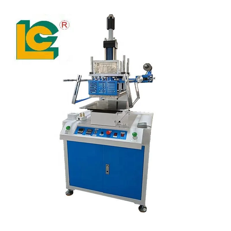 gilding press machine for wood plane surface paper card gilding press semi automatic ruler book cover gilding press machine