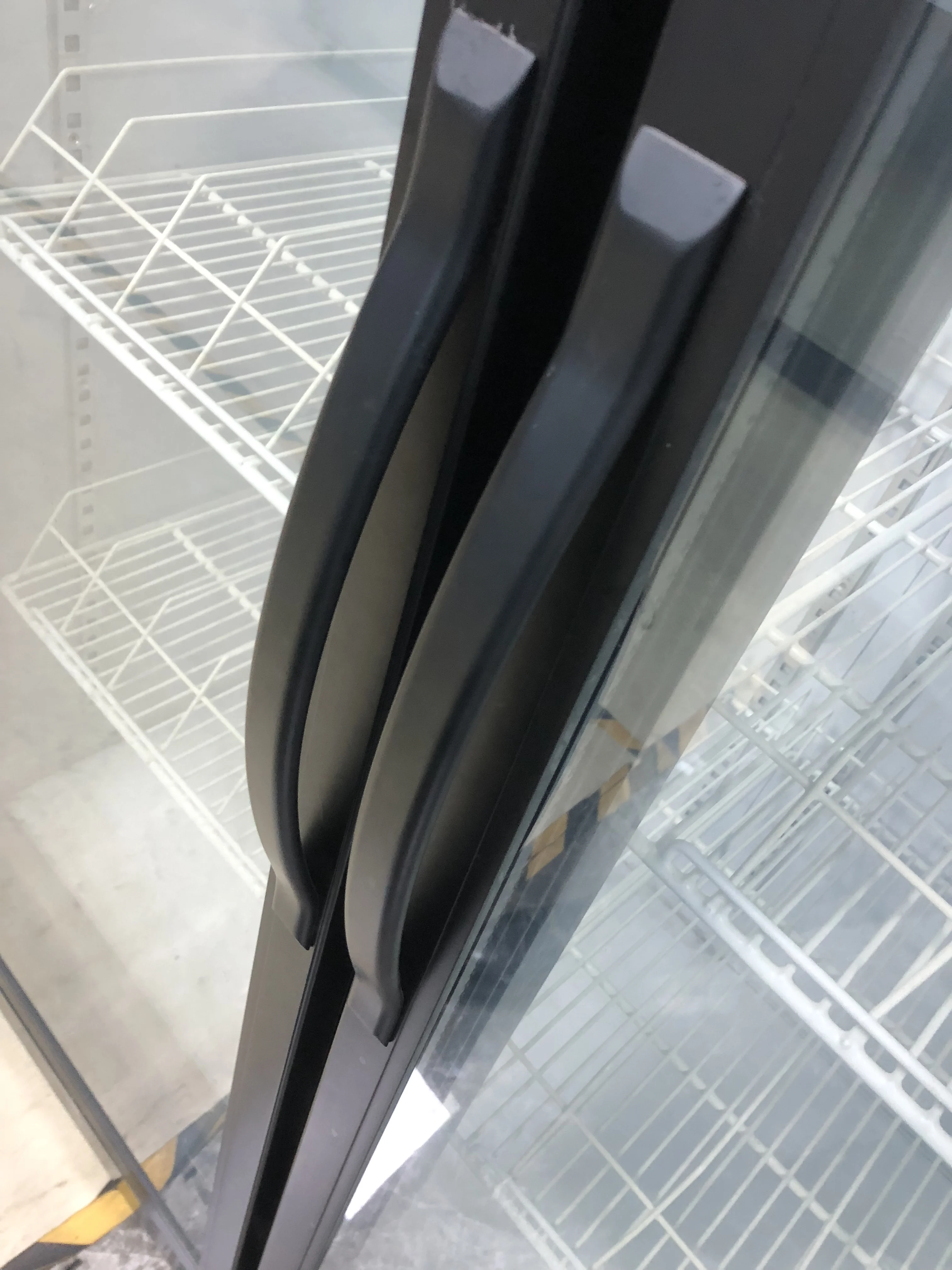 2-Glass Door Refrigerator Upright Fridge with fan