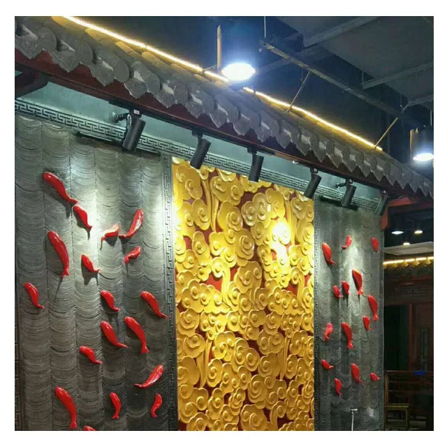 chinese restaurant interior design antique roof tiles for decoration
