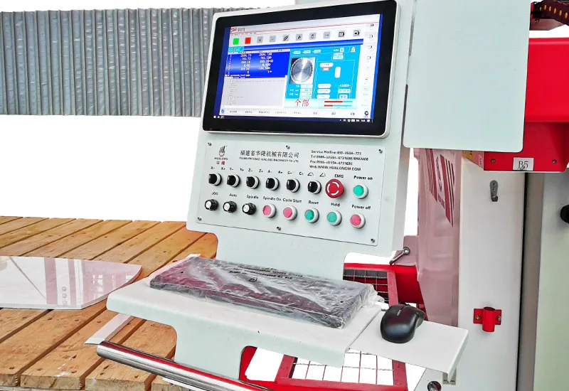 2024 new Hualong  Machinery 5 axis cnc stone cutting machine Italian ESA CNC system for marble granite   precise cuts