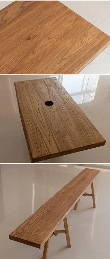 ODM/OEM Solid Wood Walnut Square Dining Table Top With Custom Shape