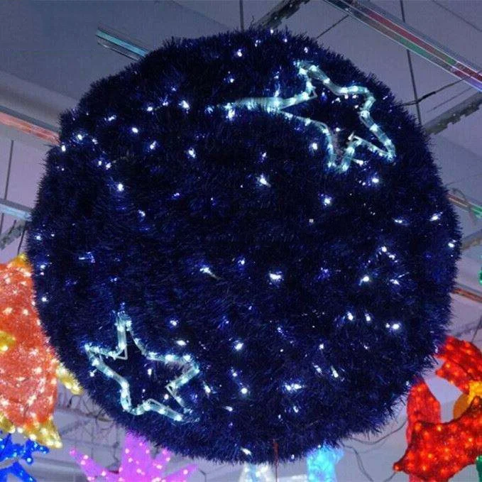 Nice design large outdoor christmas lighted balls battery led light balls