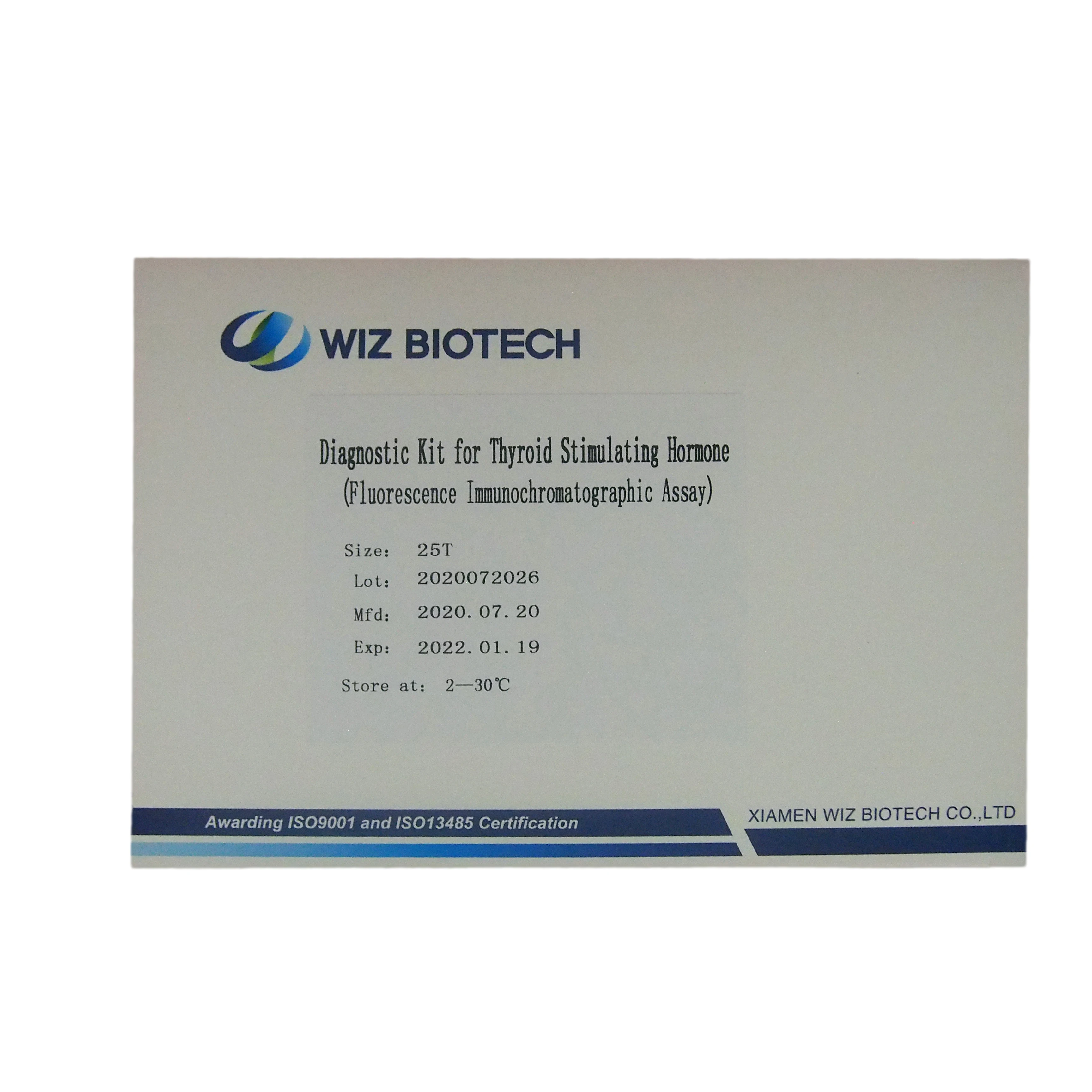 Thyroid Stimulating Hormone TSH rapid test kit Hormone testing