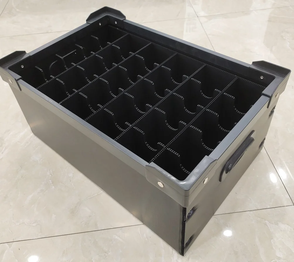 Electronics Storage Dividers Boxes Manufacturer esd Plastic Sheet Anti-static Box