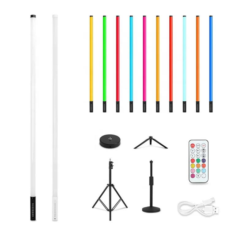 360 Degree Led Video Tube Pixel Led Stage RGB Matrix Neon Tube acrylic Led for DJ Music Party