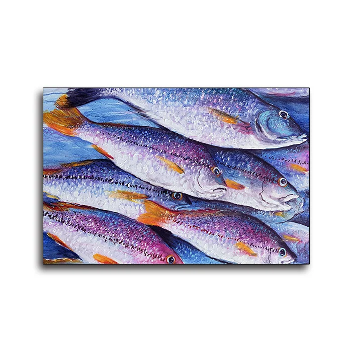 Handmade Modern Style Home Decorative A Pig with Glasses Animal Wall Art Oil Paintings On Canvas