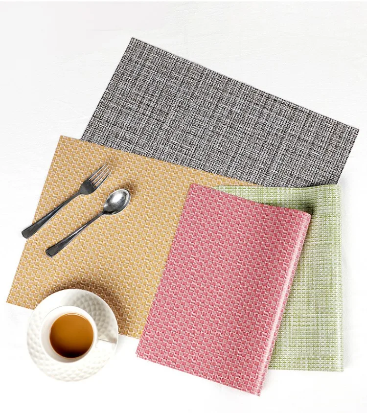 homEdge PVC Placemat Non-Slip Heat Resistant Place Mats Washable Vinyl Placemats