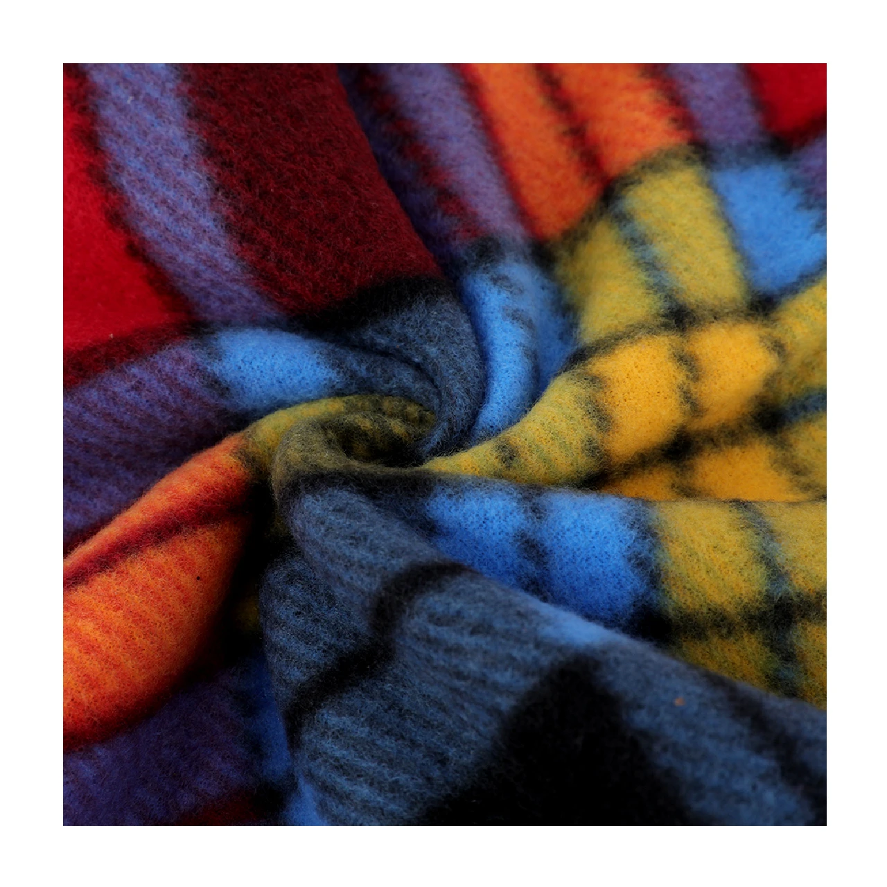 100% Polyester Print Eco-Friendly High Quality Polar Fleece Anti-Pilling Knitted Fleece For Cloth