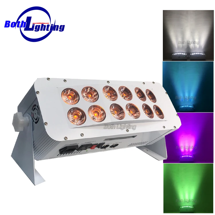 Battery powered Wash light wireless battery powered uplight 12x18w 6in1 led uplight with Wifi and remote control