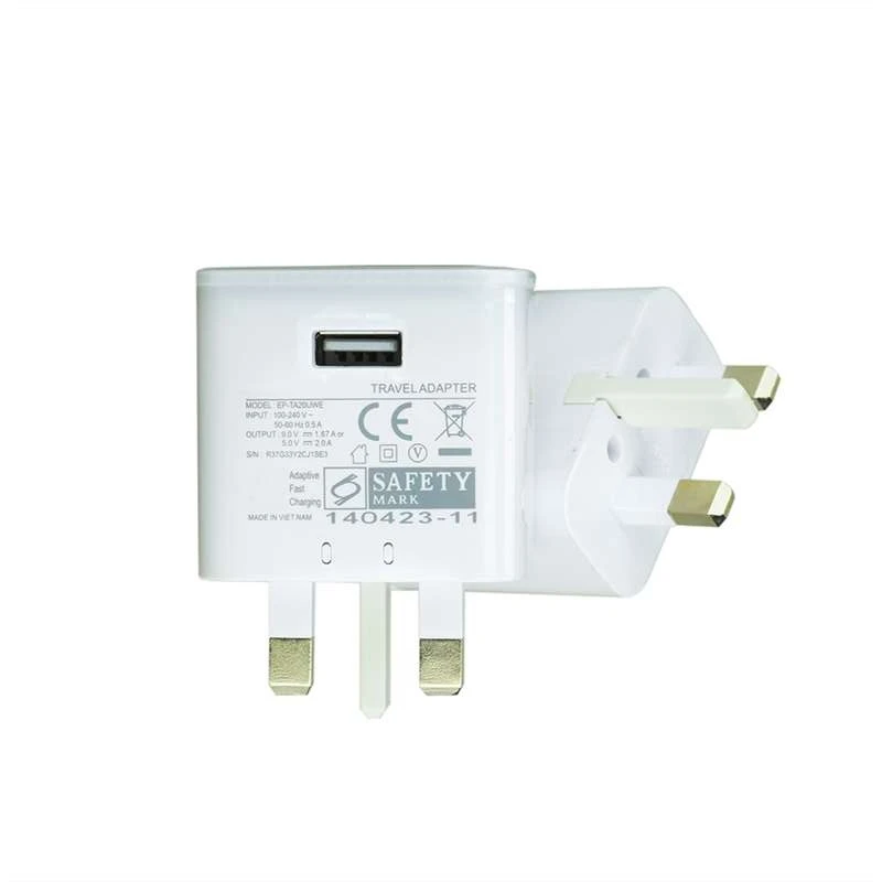 5V 2A UK 3 PIN USB Phone Charger 10W  Wall Adapter with adjustable plug