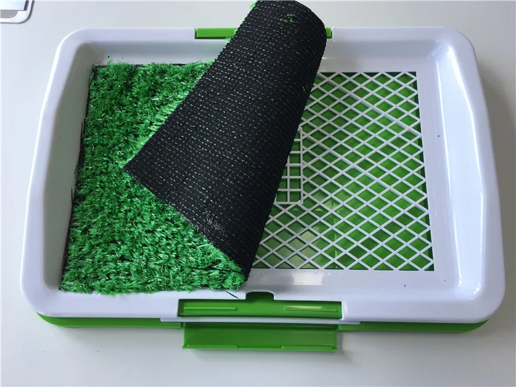 
Pet Puppy Toilet Trainer Absorbent Grass Mat Potty Pads Indoor House Litter Tray puppy pee training pad holder 