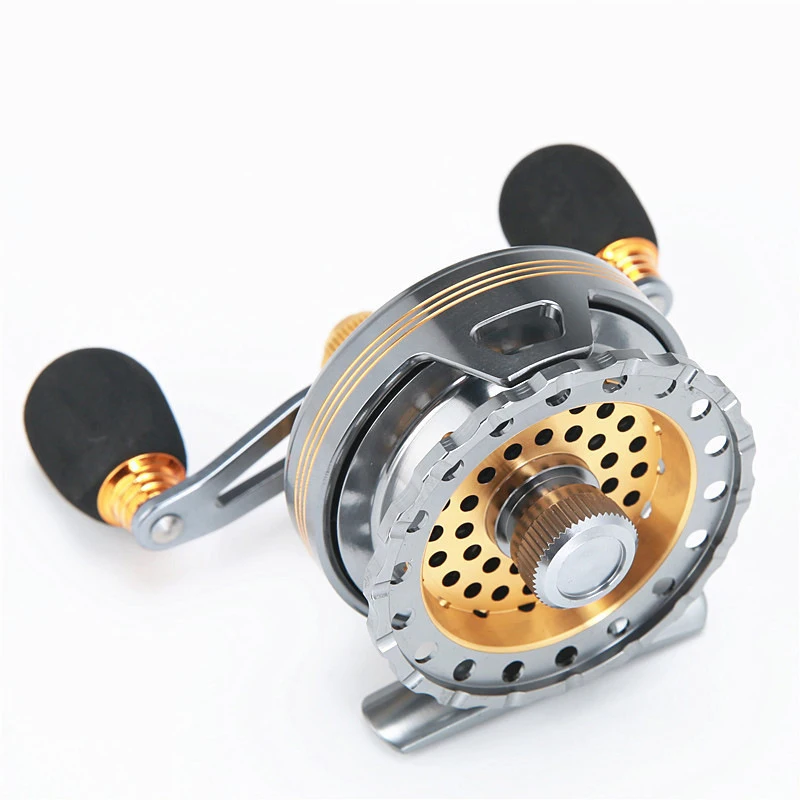 Wholesale New coming 6+1BB Full Metal cover high quality raft fishing reel aluminum ice fly fishing reel
