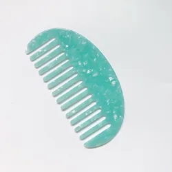 Color Cellulose Acetate Hair Comb Simplicity Hairdressing Pocket Travel Wide Tooth Comb