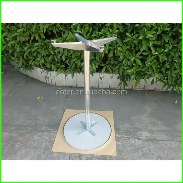 Contemporary design outdoor furniture Open-air restaurants Aluminum stainless steel round casual table