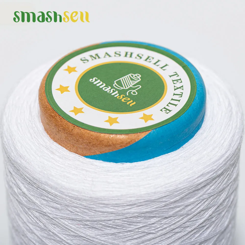 Smashsell Tshirt Recycled Cotton Yarn Soft Polyester Yarn Socks Knitting 200G 100% Acrylic Yarn For Weaving