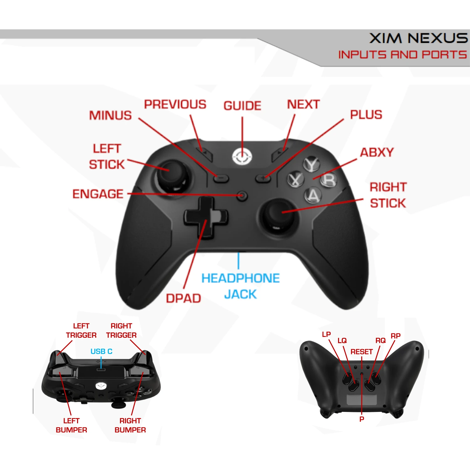 XIM Nexus BT Controller Wireless Gamepad High Precision Motion Aim Joystick Controle Adapter for Xbox Series X/S for PS4/ PC