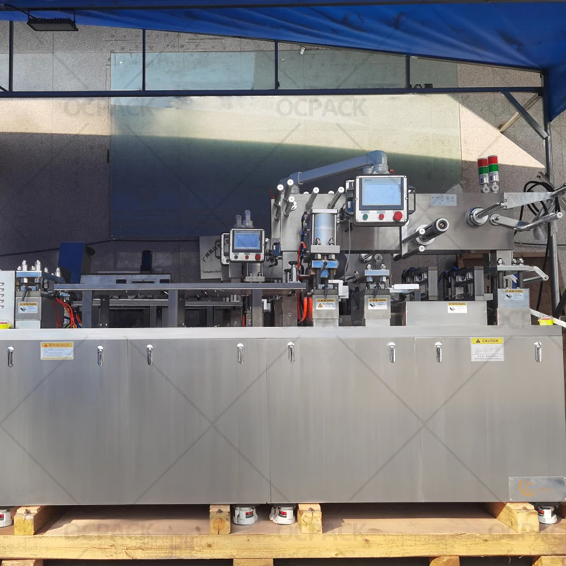 2023 Hot Selling Automatic Packaging Machine Flat Plate Sealing Alu PVC Vitamin Forming Blister Packing Machine