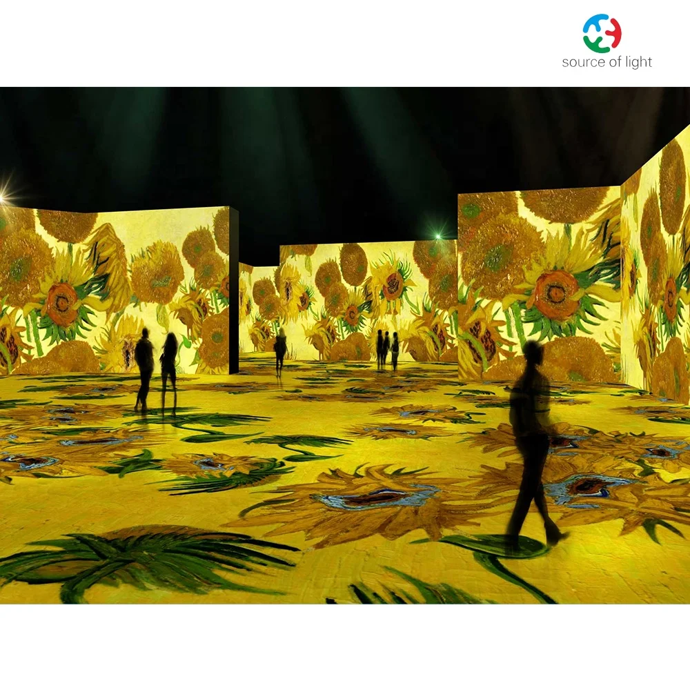 LED Visual Naked Eye Hologram Technology Immersive Advertising Interactive 3D Video Wall Screen Outdoor 3D LED Display