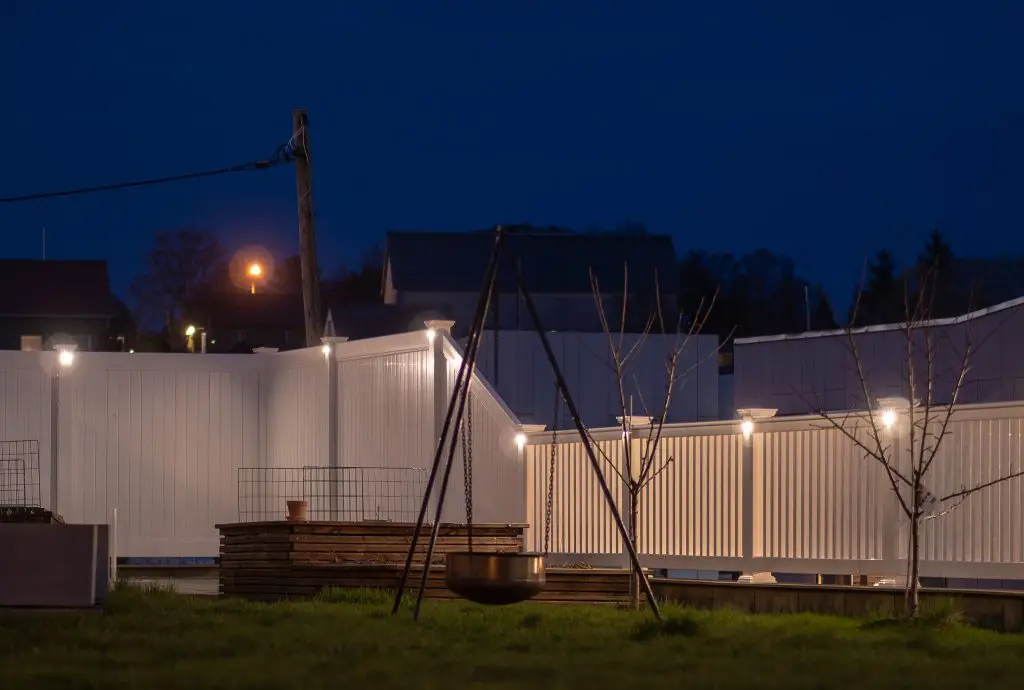 PVC White Privacy Garden Fence Screen PVC Fence