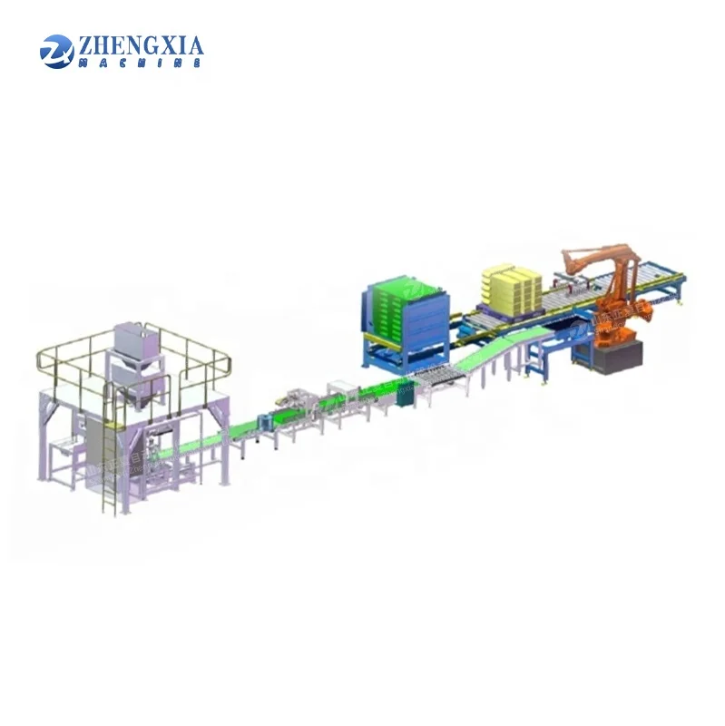 CE automatic robot bulk palletizer bags palletizing machine