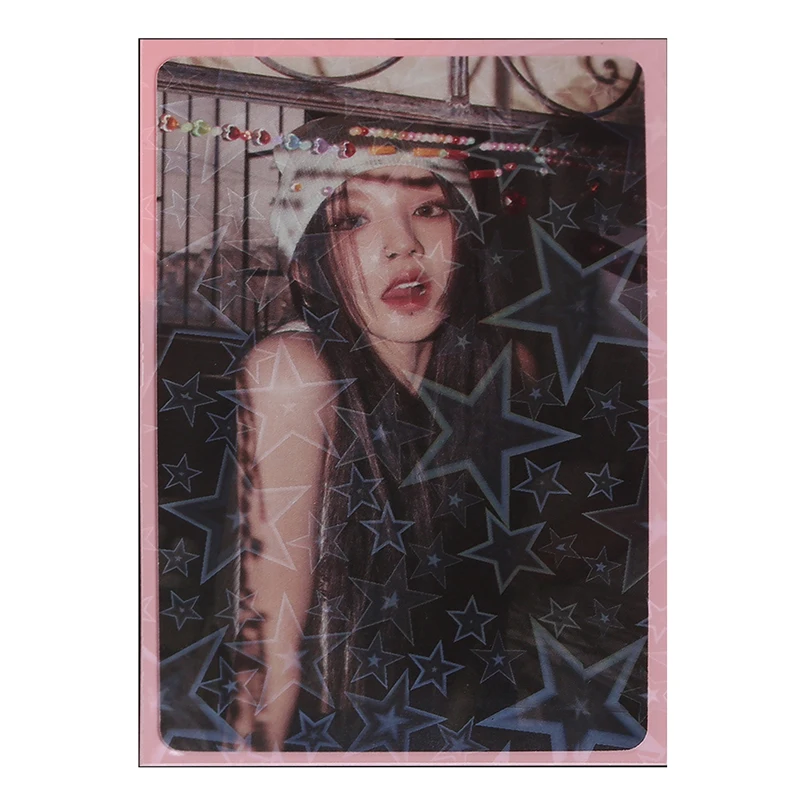 Hot Selling Holographic Lomo PP Card Sleeves Stars  Kpop Photocard Card Sleeves 5000pcs Hologram