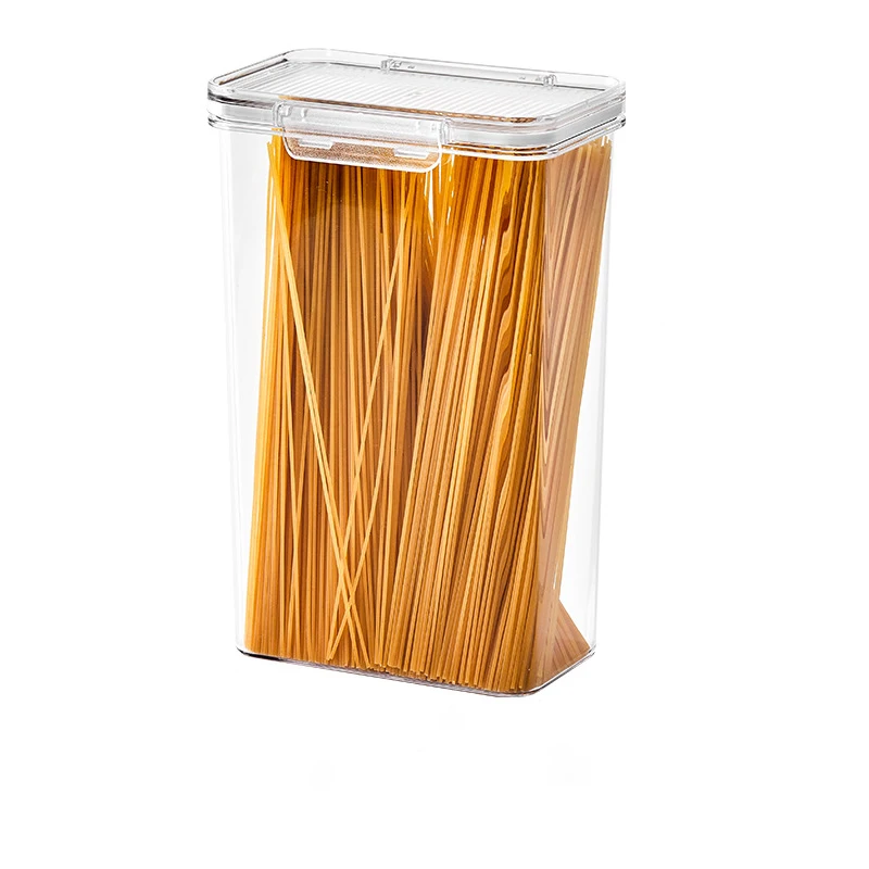 
household items PET preservation sealed can be stacked airtight food storage containers clear plastic box 