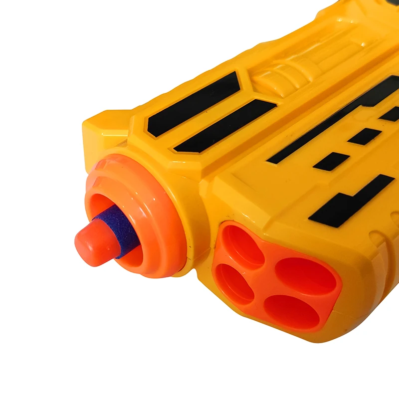 Manual Safe Toy Gun with Soft Bullets children kids Plastic Cartoon Gun Toy Shooting Game Toy