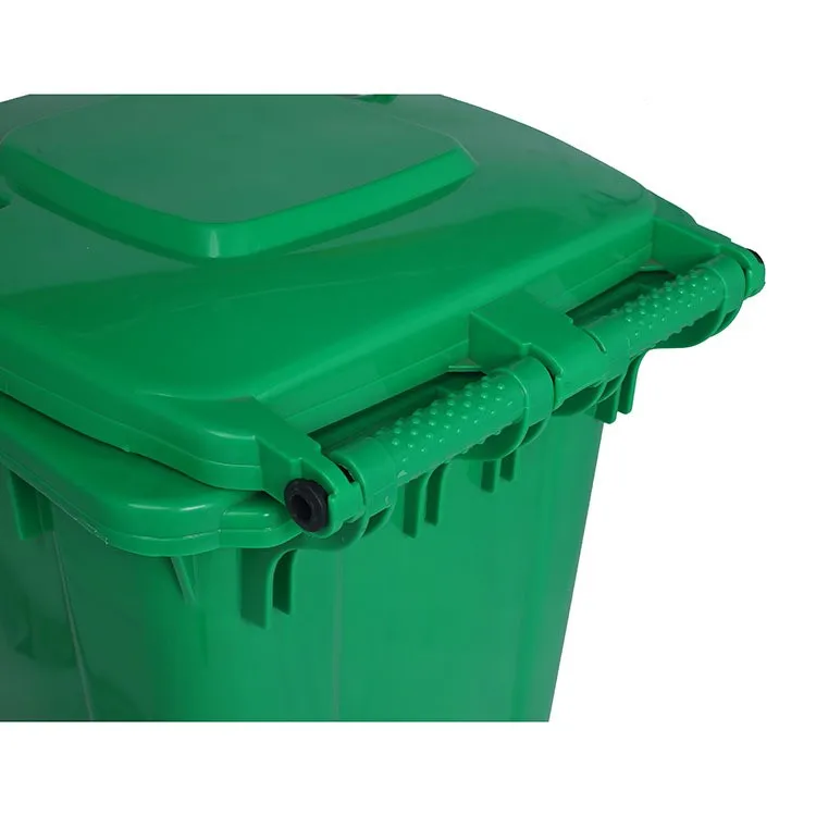 120 Liters Outdoor Garden Street Large Plastic Dustbin Trash Bin Wheeled Garbage Can Storage Waste Bins With Lid