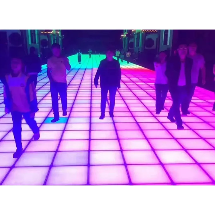 IP67 waterproof Programmable Pressure Sensitive DMX Games Activate LED Dance Floor led tiles for wedding party light dj