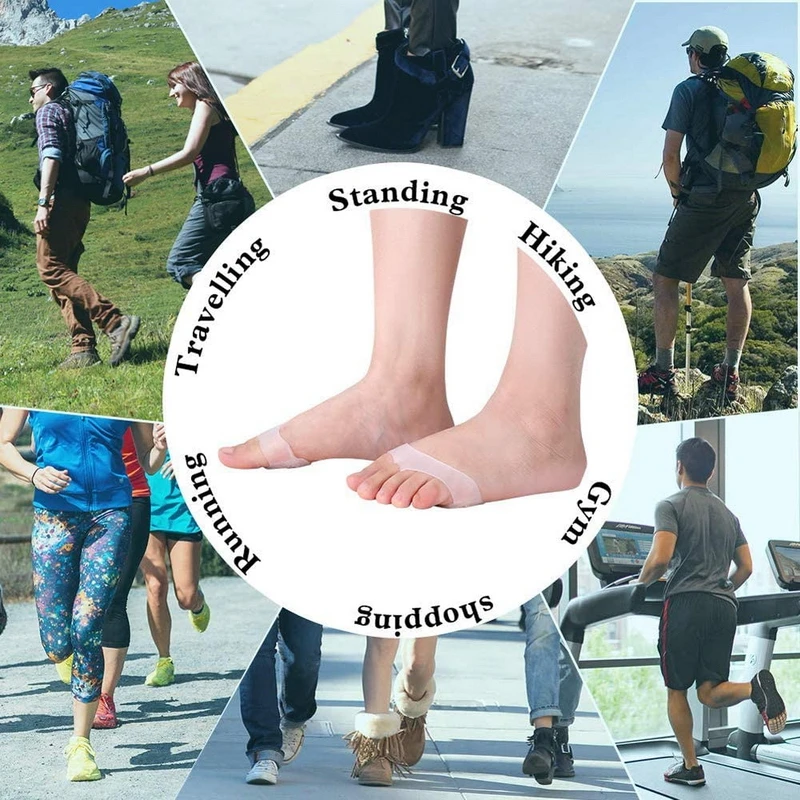 1 Pair Silicone Insoles Forefoot Cushions Pad Pain Relief Front Half Yard Feet Care Insoles High Heel Shoes anti Slip Pad