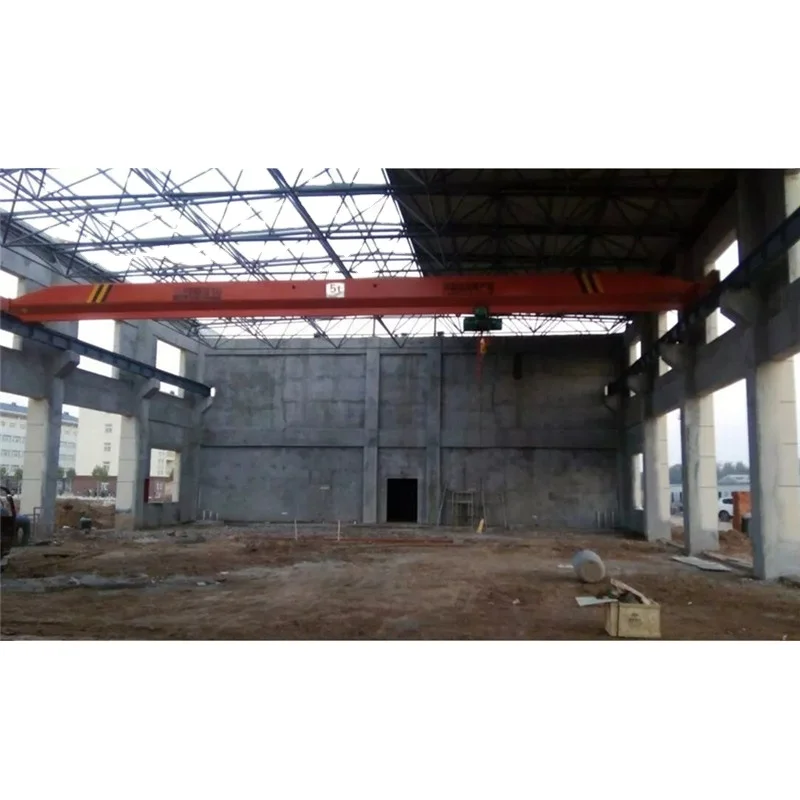 Single girder rail mounted 1ton overhead bridge crane