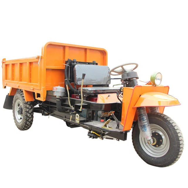 HuanSheng New Type 1 Ton 2 Ton 3 Ton Electric Start Diesel Truck Heavy Loading Tricycle Motorcycle Diesel Mini Dumper