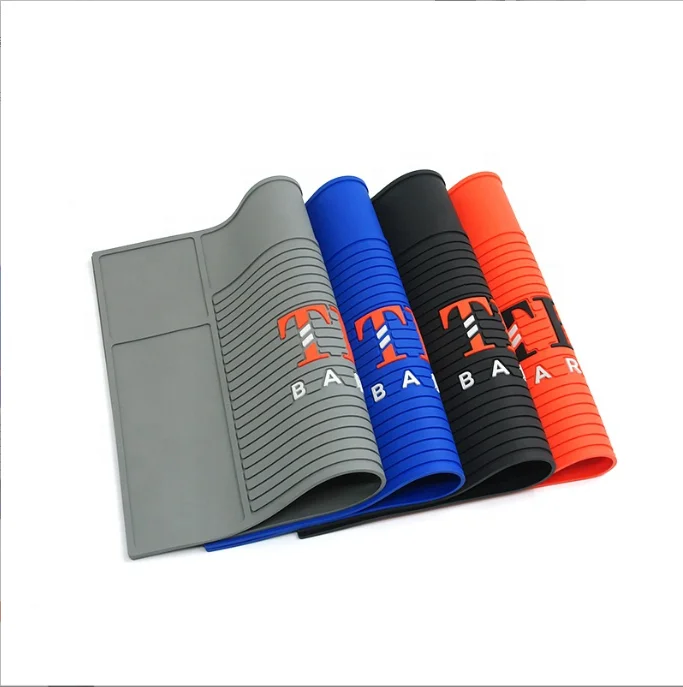 Professional Hot Tools Station Organizer Heat Resistant Rubber Salon Barber Shop Station Mat for Hair Styling Tools