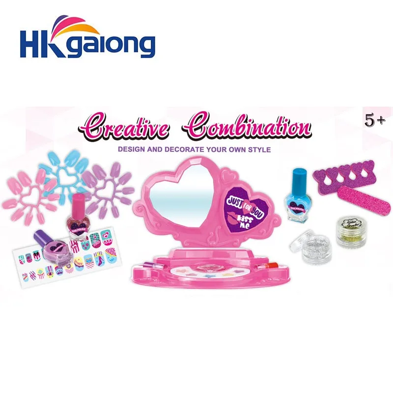 New product plastic girls pink cosmetic set children cosmetic toy