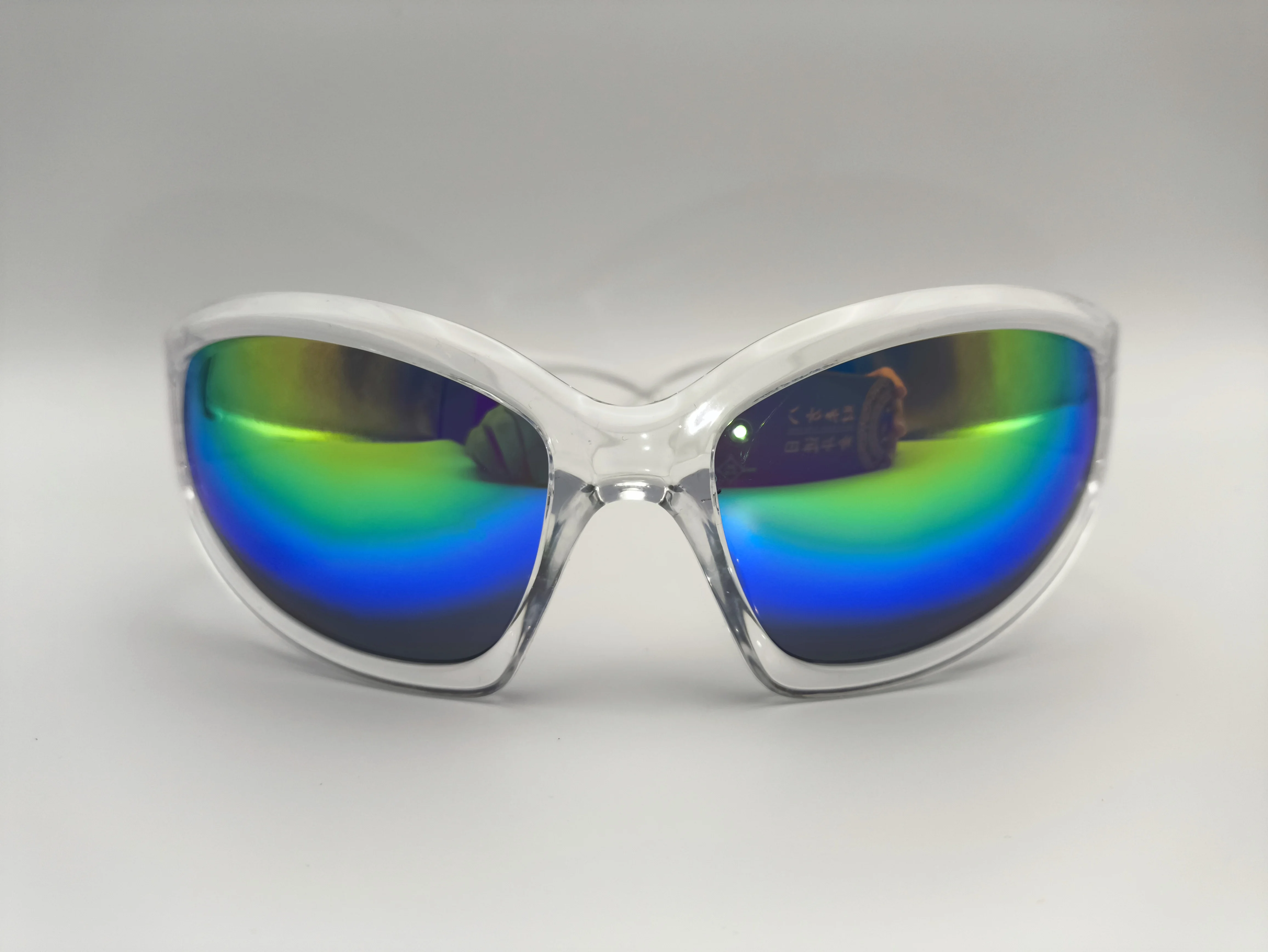 Unisex Fashional Drivers Fitover Glasses High Quality Polarized Acrylic UV400 Lenses Clear White Frames Mirror Optical Attribute