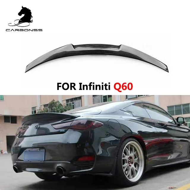 Задний спойлер для багажника из углеродного волокна заднее крыло Infiniti Q60