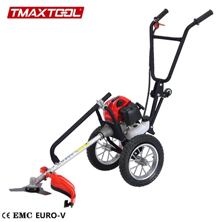 Hot sale brush cutter with wheels hand push brushcutter