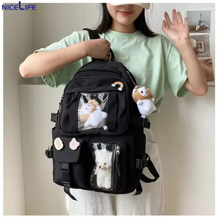 2024 Wholesale Cute Kids School Backpack Multiple Styles Children Backpack With Bear Hanging Piece