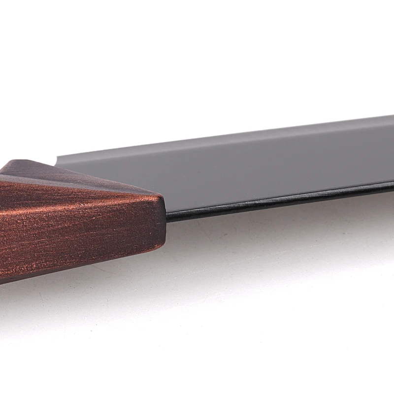 5 antique copper handle spray paint with knife holder kitchen black blade chef stainless steel set knife