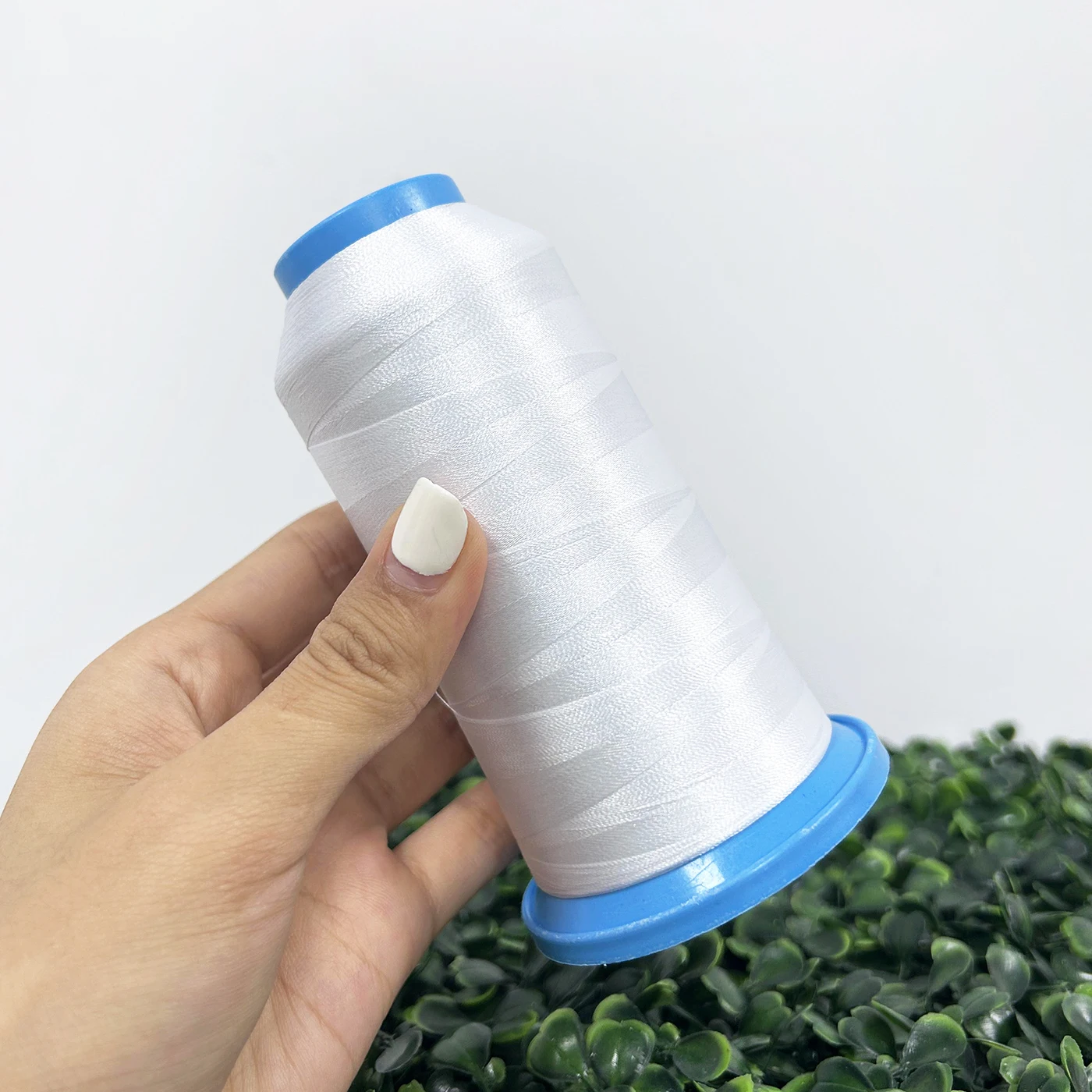 Wholesale factory dyed 202 402 502 602 603 polyester anti bacteria embroidery blended yarn