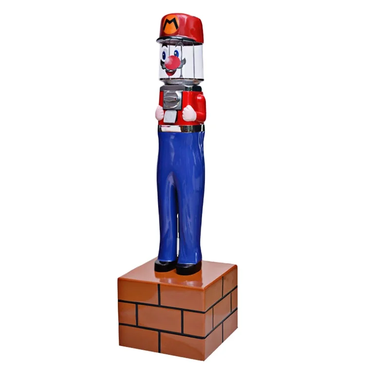 Super Mario shaped large bouncy ball capsule vending machine