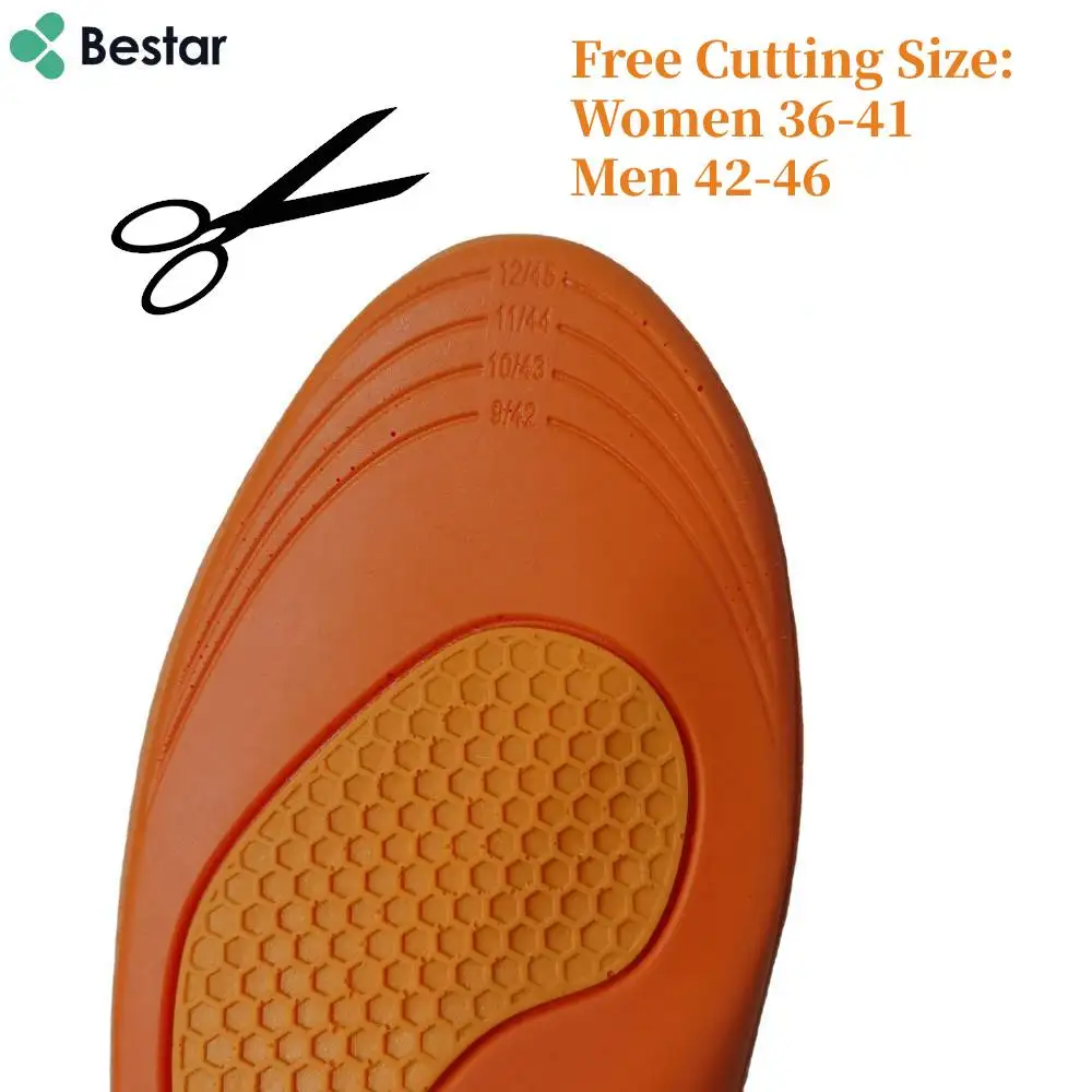 New Arrival Pain-proof Non-slip Shock-absorbing Relieves lower back pain and foot and leg fatigue work pu insole