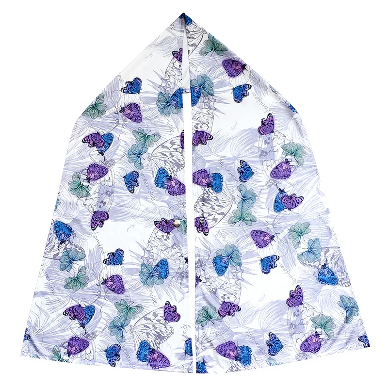 Reversible Adult Bib Scarf Floral Adult Bibs Women Washable and Reusable Clothing Protectors For elder